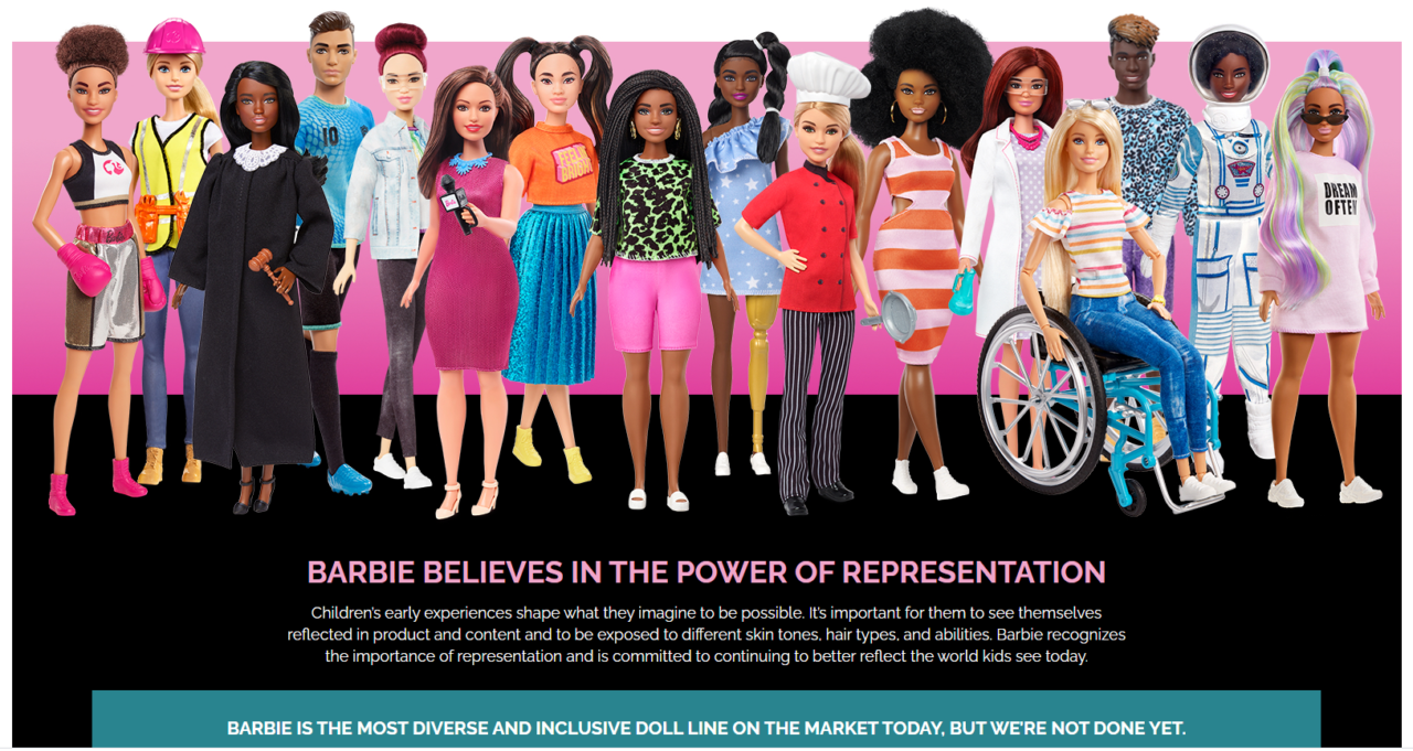 the different barbies